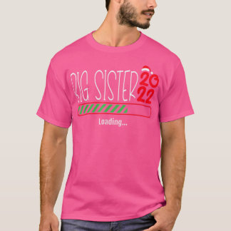 Big Sister 2022 Christmas Big Sis Announcement XMa T-shirt