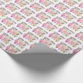 Big Sister 2024 - Little Miss Best Big Sis Cadeaupapier (Hoek)