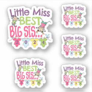 Big Sister 2024 - Little Miss Best Big Sis Sticker