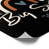 Big Sister 2026 Girls Rainbow Big Sis Sibling Poster (Hoek)