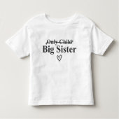 Big Sister aankondiging Kinder Shirts (Voorkant)