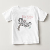 Big sister adjustable name with cute squirrels (Voorkant)