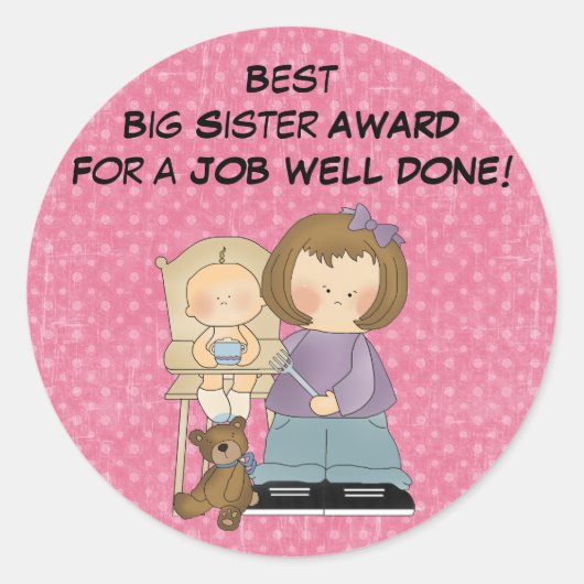 Big Sister Award sticker (Voorkant)