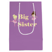 Big Sister Ballerina Sibling Medium Cadeauzakje (Achterkant)