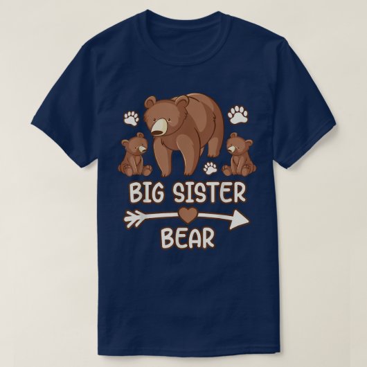 big sister bear 2 cub shirt, big sister bear shirt (Design voorkant)