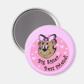 Big Sister Best Friend T shirten en Gifts Magneet (Voorkant / Achterkant)