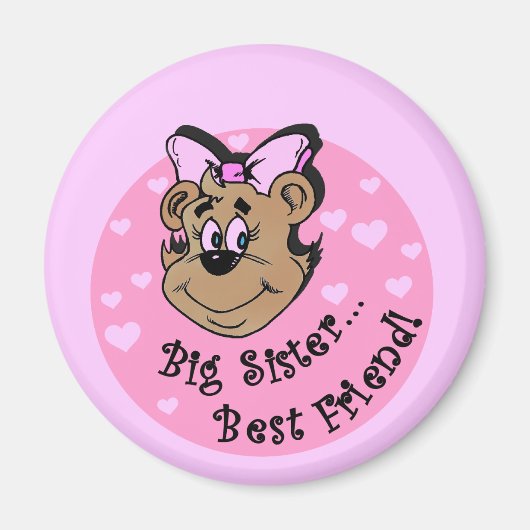 Big Sister Best Friend T shirten en Gifts Magneet (Voorkant)