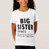 Big Sister Betekenis Big Sister Little Sister Preg T-shirt (Voorkant)