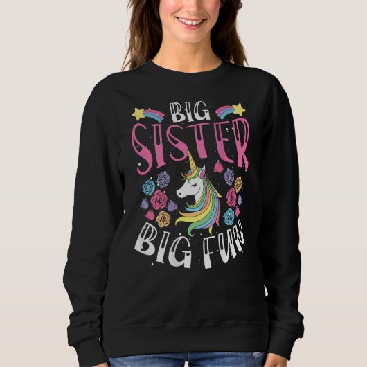 Big Sister, Big Fun Backprint Big Sister Trui (Voorkant)