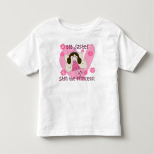 Big Sister blijft nog steeds prinses Toddler Ruffl Kinder Shirts