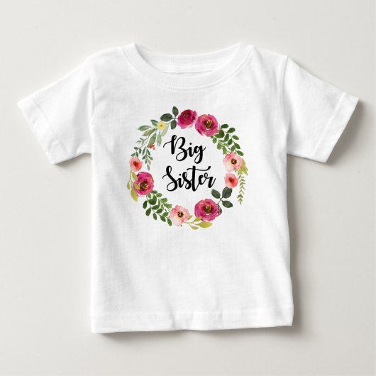 Big Sister bordeaux bloemen (Voorkant)