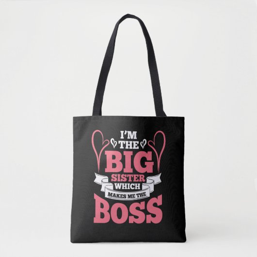 Big Sister Boss Gift Family Love Tote Bag (Voorkant)