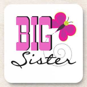 Big Sister - Butterfly Gifts Bier Onderzetter