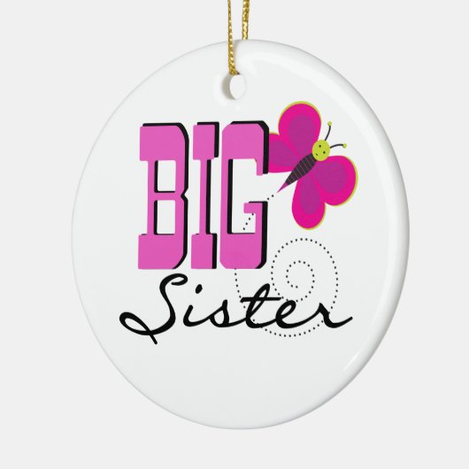 Big Sister - Butterfly Gifts Keramisch Ornament (Links)
