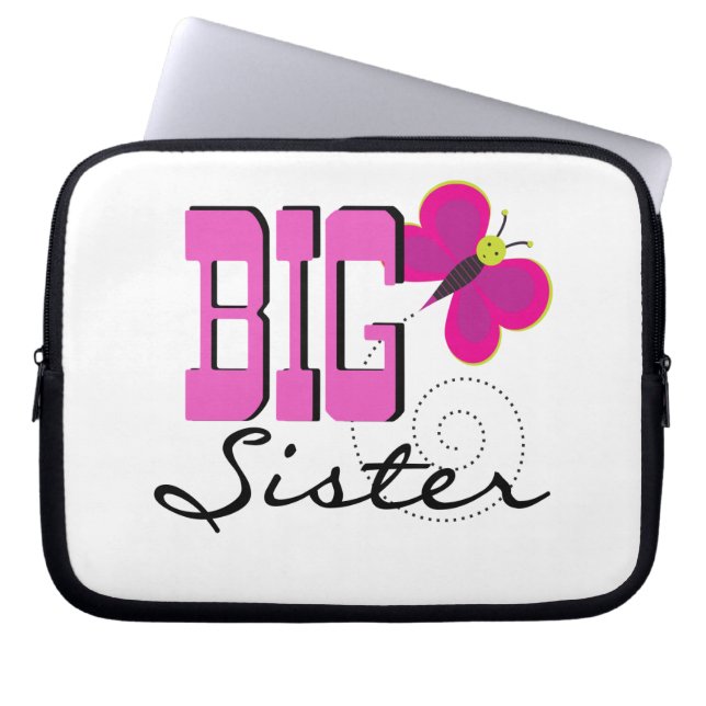 Big Sister - Butterfly Gifts Laptop Sleeve (Voorkant)