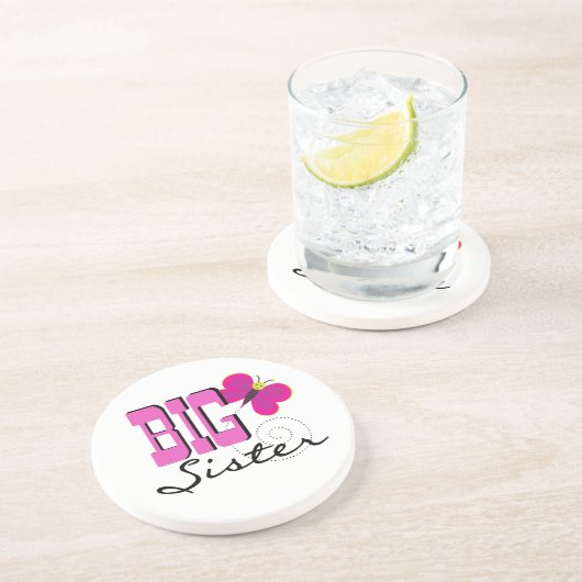 Big Sister - Butterfly Gifts Zandsteen Onderzetter (Zijkant)