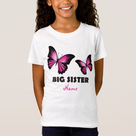 Big Sister Butterfly T-shirt (Voorkant)