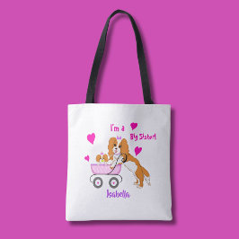 Big Sister Cavalier King Charles Spaniel Naam Tote Bag