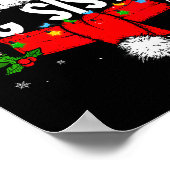 Big Sister Christmas Pajama Santa Claus Family Mat Poster (Hoek)