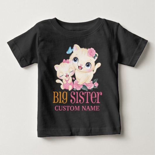 Big Sister Colorful Monogram en Cute Cats (Voorkant)