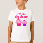 Big Sister cupcake T-shirt (Voorkant)