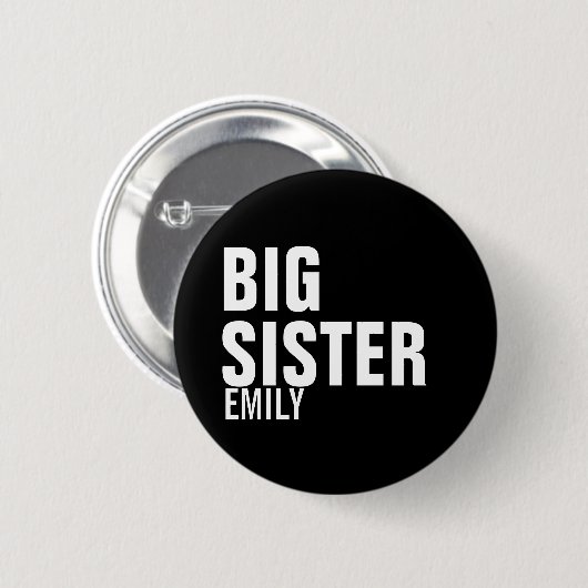 Big Sister Custom Round Button (Voorkant /achterkant)