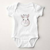 Big Sister Cute Bunny Rabbit Romper (Voorkant)