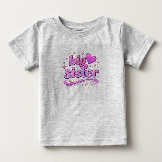 Big Sister Cute Design – Proud Sister Gift for Gir (Voorkant)