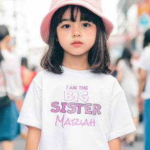Big Sister Cute Girl - Aangepaste roze