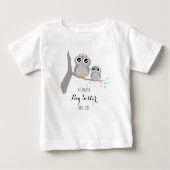 Big sister cute owls name and date (Voorkant)