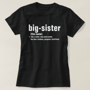 Big Sister Definition, Big Sister Kerstmis T-shirt