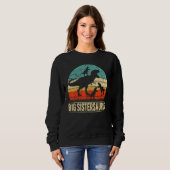 Big Sister Dinosaur T Rex Big Sistersaurus 3 Kinde Trui (Voorkant volledig)