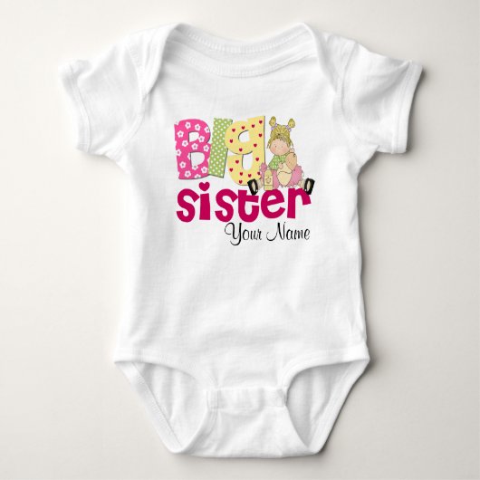 Big Sister Doll gepersonaliseerd T-shirt (Voorkant)