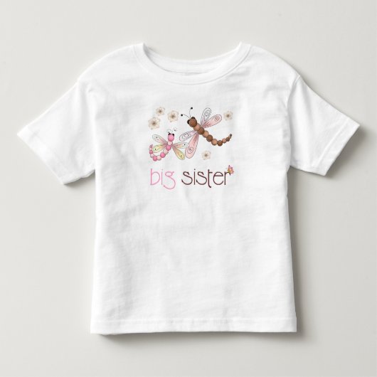 Big Sister Dragonfly Kinder Shirts (Voorkant)