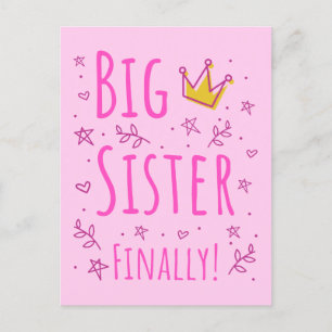 Big Sister eindelijk III Briefkaart