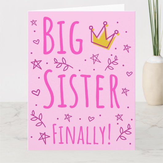 Big Sister eindelijk III Kaart (Voorkant)