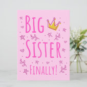Big Sister eindelijk III Kaart (Staand voorkant)