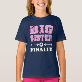 Big Sister, eindelijk ouder zuster Gift T-Shirt