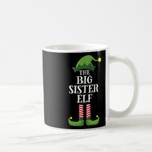 Big Sister Elf Matching Family - kerstbal Koffiemok