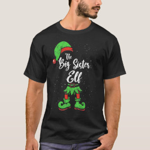 Big Sister Elf Matching Family Kerstmis Pajama Co T-shirt