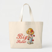 Big Sister en Flowers Grote Tote Bag (Voorkant)
