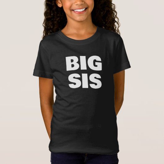 Big Sister Family Photoshoot Bold Lettered Tri-Bl T-shirt (Voorkant)