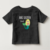 Big Sister Faux Folie Blonde Zeemeermin Meisjes Ki Kinder Shirts (Voorkant)
