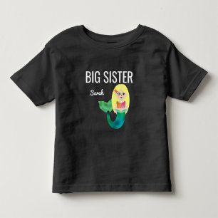 Big Sister Faux Folie Blonde Zeemeermin Meisjes Ki Kinder Shirts