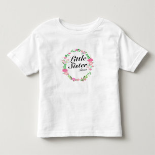 Big Sister florals met grote naam Kinder Shirts