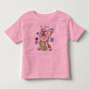 Big Sister Flower Garden Fairy Kinder Shirts