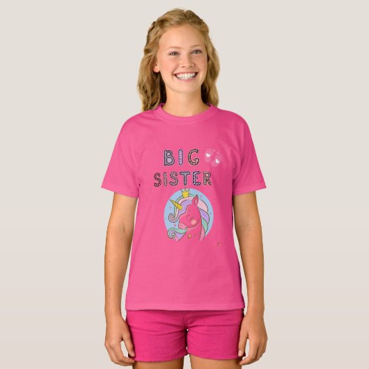 Big Sister Footprints T-shirt (Voorkant volledig)