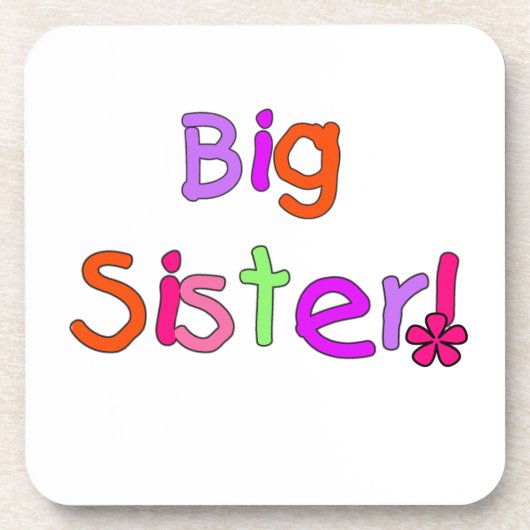 Big Sister Gifts Bier Onderzetter (Voorkant)