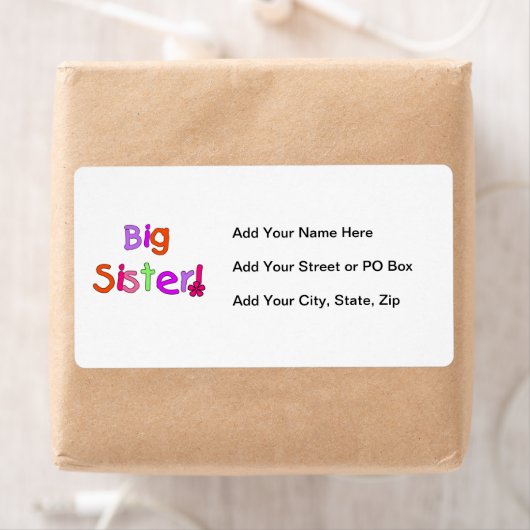 Big Sister Gifts Etiket (Insitu)