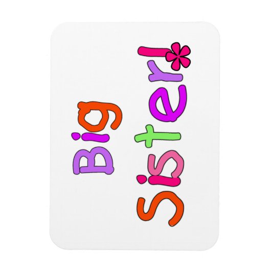 Big Sister Gifts Magneet (Verticaal)